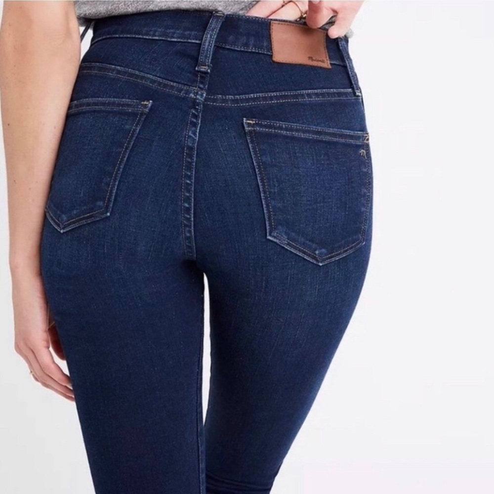 Madewell darkwash straight leg jean